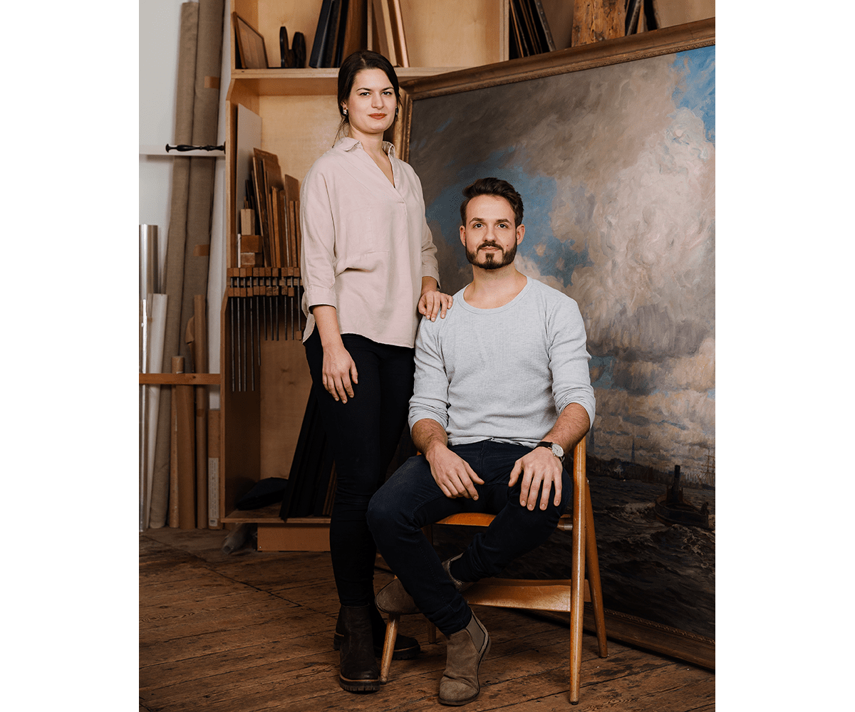 Teamfoto im Atelier, Foto: © Angela Simi